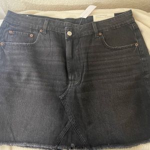 Black Denim AE skirt